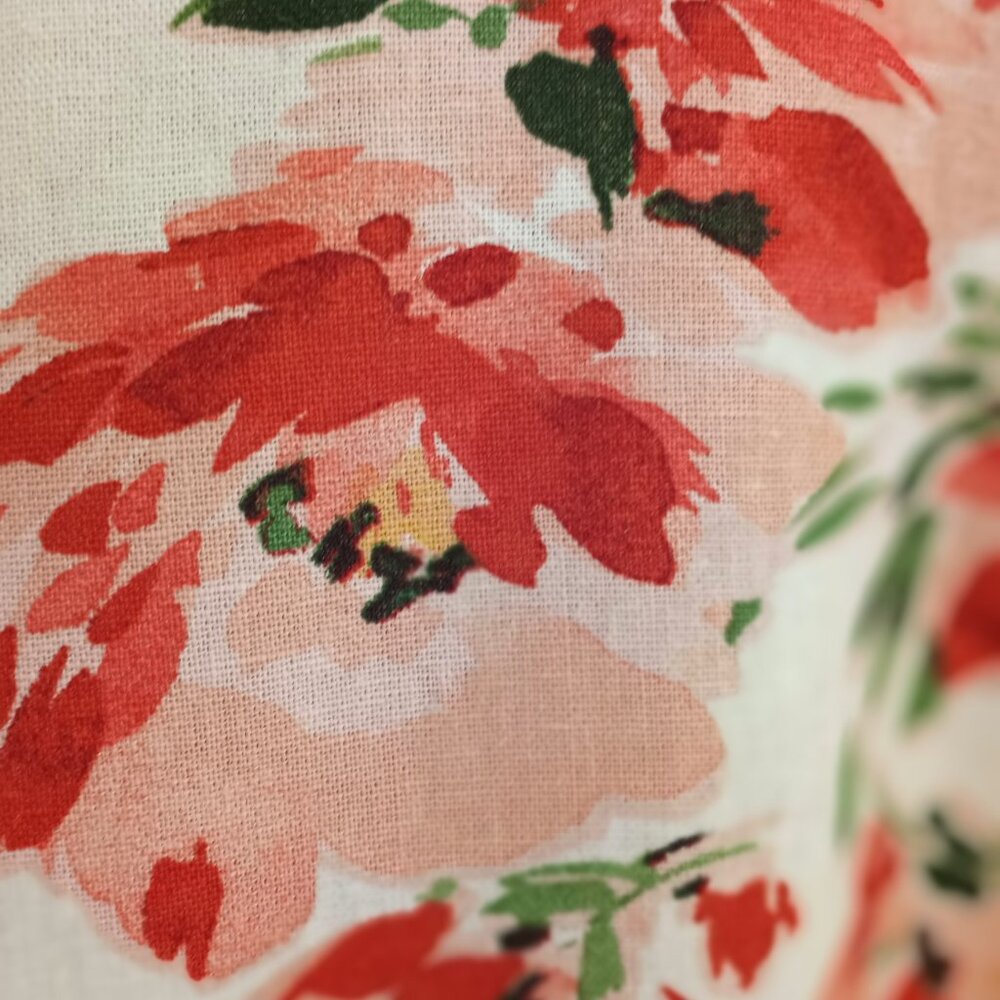'chloe + rene' Floral Shift Dress Size L Linen blend NWOT - Picture 7 of 15
